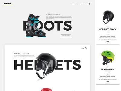 Ski Accessories - Shop accessories concept desig shop skiing skis sport store webshocker