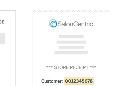 L'Oreal Distributor Account Numbers educational illustration invoice minimal receipt vector
