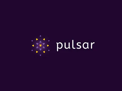Pulsar creative design galactic geometric light pulsar shine space star sun triangle web