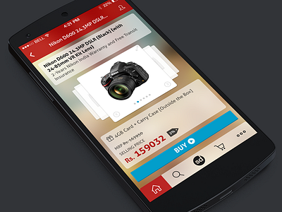Product Detail android app detail ios mobile product red shop shopping snapdeal ui