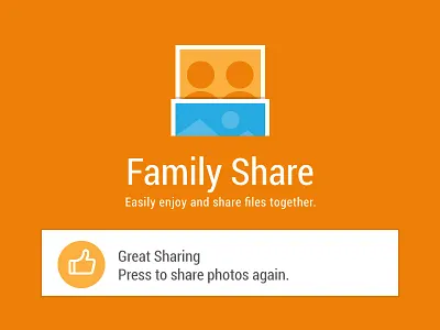 Family Share App app family share gui illustartor photo photoshop share work