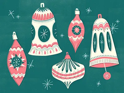 Ornaments christmas holidays mid century ornament ornaments texture