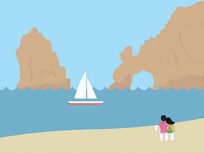 Cabo Love illustration vector