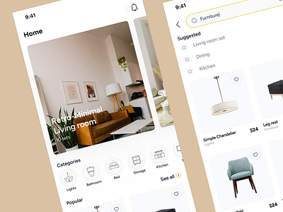 Decor Palace UI Concept - Carril Agency 3d animation app b2b brand branding carril carrilagency creative dailyinspiration design digitalagency furniture graphic design illustration logo motion graphics ui ux