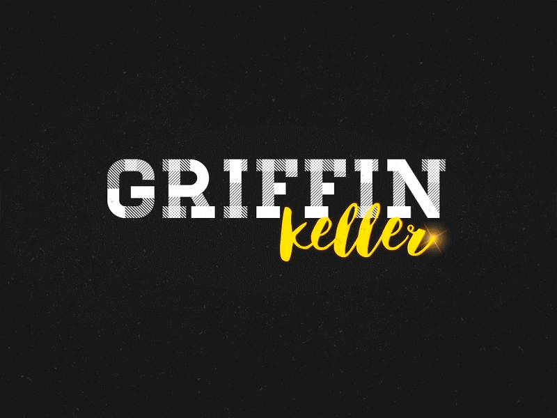 Animated Name after effects easy ease grain noise text texture