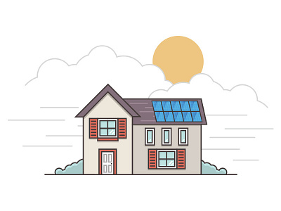 Solar Illustrations icon illustration minimal simple solar vector web