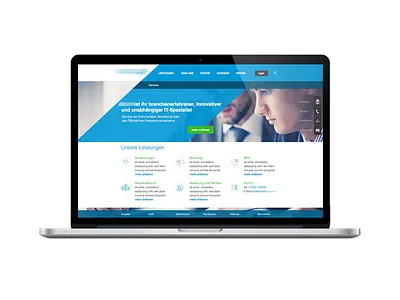 Weblayout company fullscreen icons interface design it layout sketch solution user interface webdesign