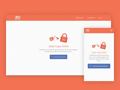 Social Login Error Page error facebook key lock login social zo rooms