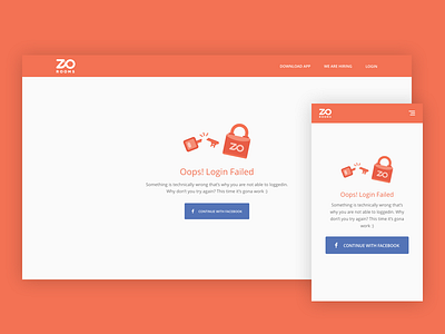 Social Login Error Page error facebook key lock login social zo rooms