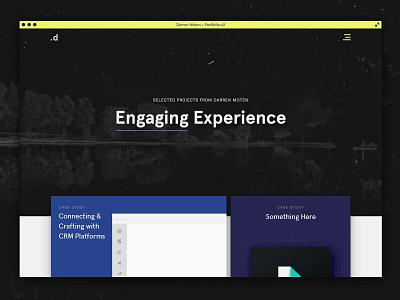 Portfolio v2 brooklyn design new york personal site portfolio ui ux website