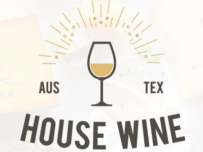 Logo concept for House Wine austin brand branding identity logo sunburst trademark wine wine bar