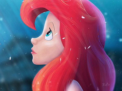 Ariel The Little Mermaid ariel artwork digital painting disney draw drawing illustration painting the little mermaid