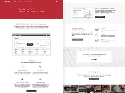 Ad Tech product Page ad tech landing page platform product