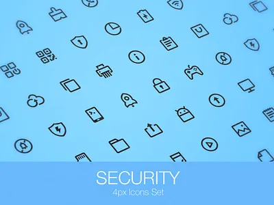 Security icon design anti virus backup cleaning games garbage harassment icon interception payment privacy rocket security