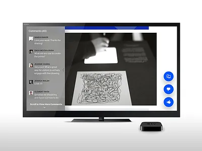 Behance for Apple TV apple tv behance design tv tvos ui ux