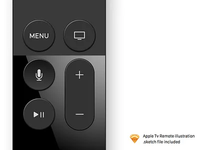 Apple Tv Remote illustration apple diamante illustration remote sketch tv