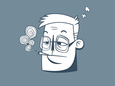 Feeling Blue blues cigarette illustrator sad smoke