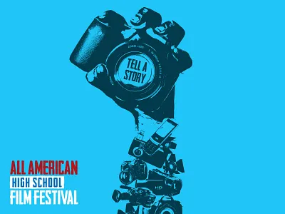 Digital Arm Illustration branding cameras digital film festival illustration logo vector