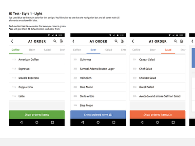 POS Moodboard - Style 1 colors mobile moodboard pos style ui uiux user interface
