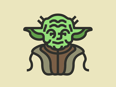 Yoda 7 jedi star star wars stroke vector wars yoda