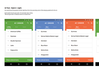POS Moodboard - Style 2 colors mobile moodboard pos style ui uiux user interface