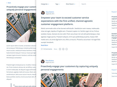 Sparkcentral Blog app blog design interface sketch ui ux web web app website