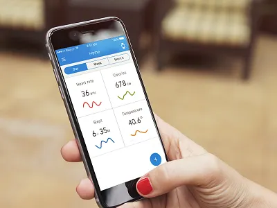 Helath app blue chat ios iphone mobile photo ui ux