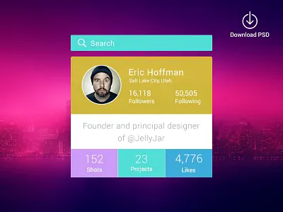Designer Profile Widget android app calender ios mobile music pakistan ui ui ux designer ux widget
