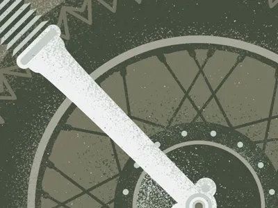 SDD #5 grain illustration motorcycle shapes texture vector