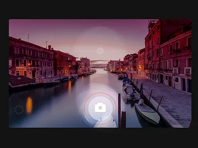 Camera Photo UI - #30dayUI - Day 13 blur camera effects exposure flat focus iris photo ui
