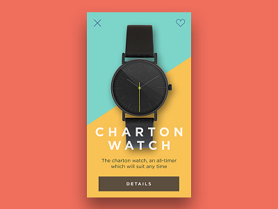Watch concept app card colors concept design ui watch