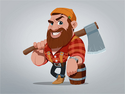 \\\\ art brew brewwery character characterdesign characters iamjoka illustration lumberjack