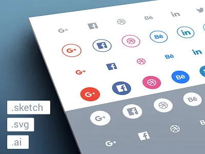 Freebies - Social flat icons set ai flat free freebie freebies icons set sketch social svg