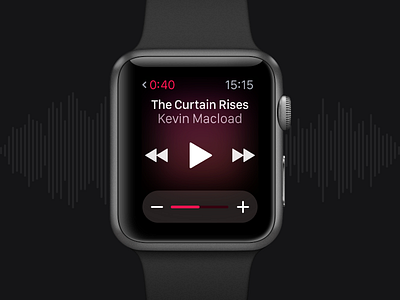 Apple Watch Music App animation audioplayer framer framer studio framerjs interaction prototype
