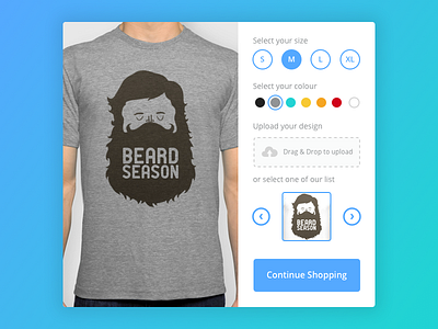 Day 015 - T-Shirt Creator colour customize design ecommerce shop shopping t shirt ui ux