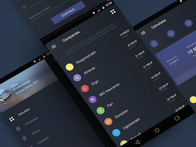 Auto insurance material design android auto google insurance material design ui ux
