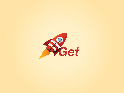 Logo Startup v1 brand branding design flat helvetica logo modern rocket startup web