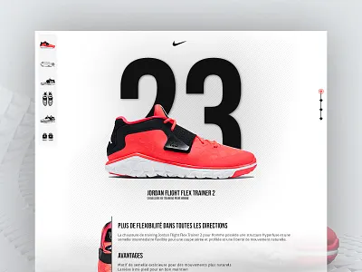 Nike air jordan 30 min challenge app challenge corail design nike red shoes ui ux website