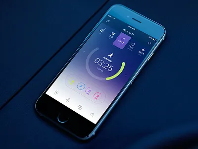 Running App app fitness flat ios iphone psd running sport training ui ux workout