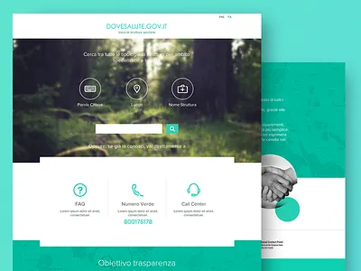 Dove salute website Ui/Ux design dovesalute health italian ministry uiux web website