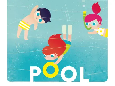 Pool children invitation lori party pool stationery wemple