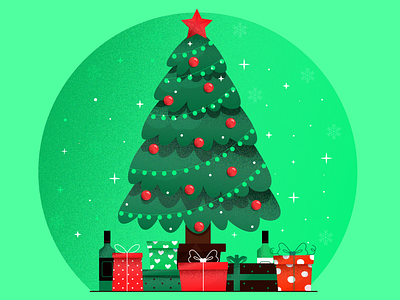 Merry Christmas character design concept digital digital art flat vector illustration vector