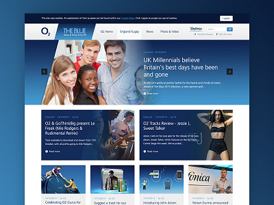 o2 Blog Design blog design ui ux