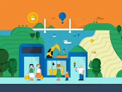 Sweep Cover Illustration design illustration landscape sweep tech