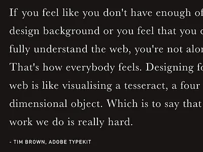 If you feel like you don't have enough... adobe baskerville ff din industry conf tim brown typekit