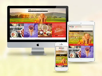 Bursters Ice Cream Website food ice cream responsive responsive design ui ux website
