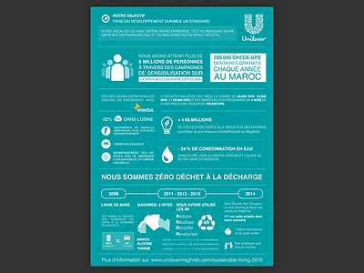 Unilever Eco Poster flyer green ico icons infographics poster web