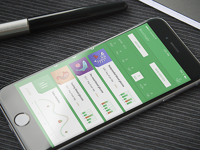 Blood Sugar App Concept app bloodsugar concept interface ui ux