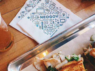 Neogov Napkins illustration line drawing napkins neogov pattern