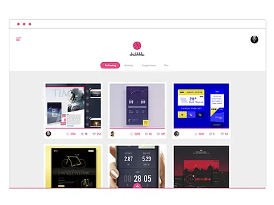 Re-imagine dribbble clean dribbble flat ui user interface ux webdesign